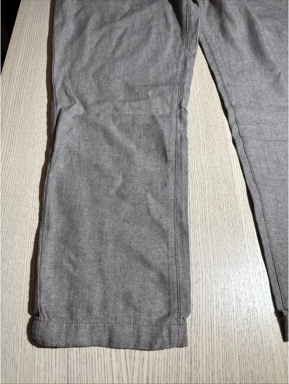 NWT Banana Republic Men's Athletic Fit Linen Blend Pants Grey 38x32